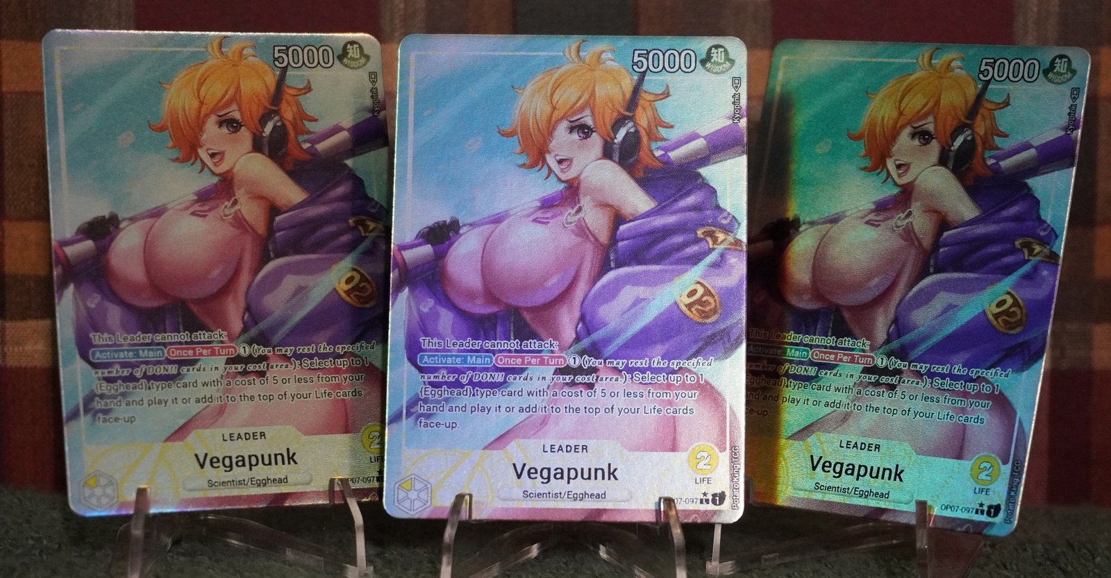 セクシーカード　　legend of CP⭐︎152 OP07 Vegapunk [Lilith], Leader card - by Kyopink | PotatoKingTCG